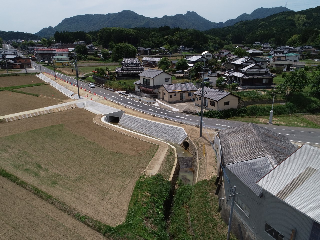 梅野有田線道路整備交付金工事(函渠工)